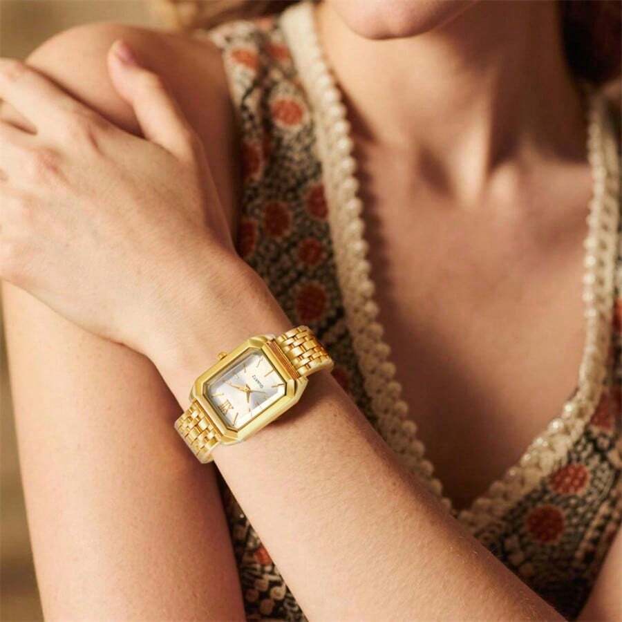 Women'S Fashion Gifts - Womens Square Case Quartz Watch With