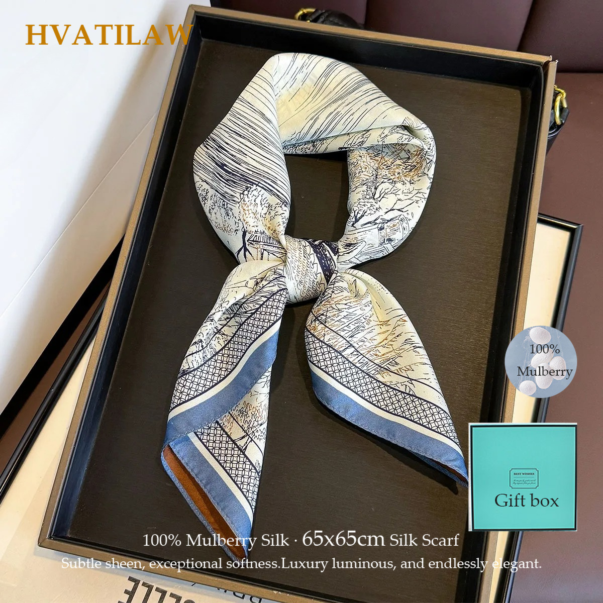 Women'S Fashion Poncho - 100% Real Silk Square Scarf Women