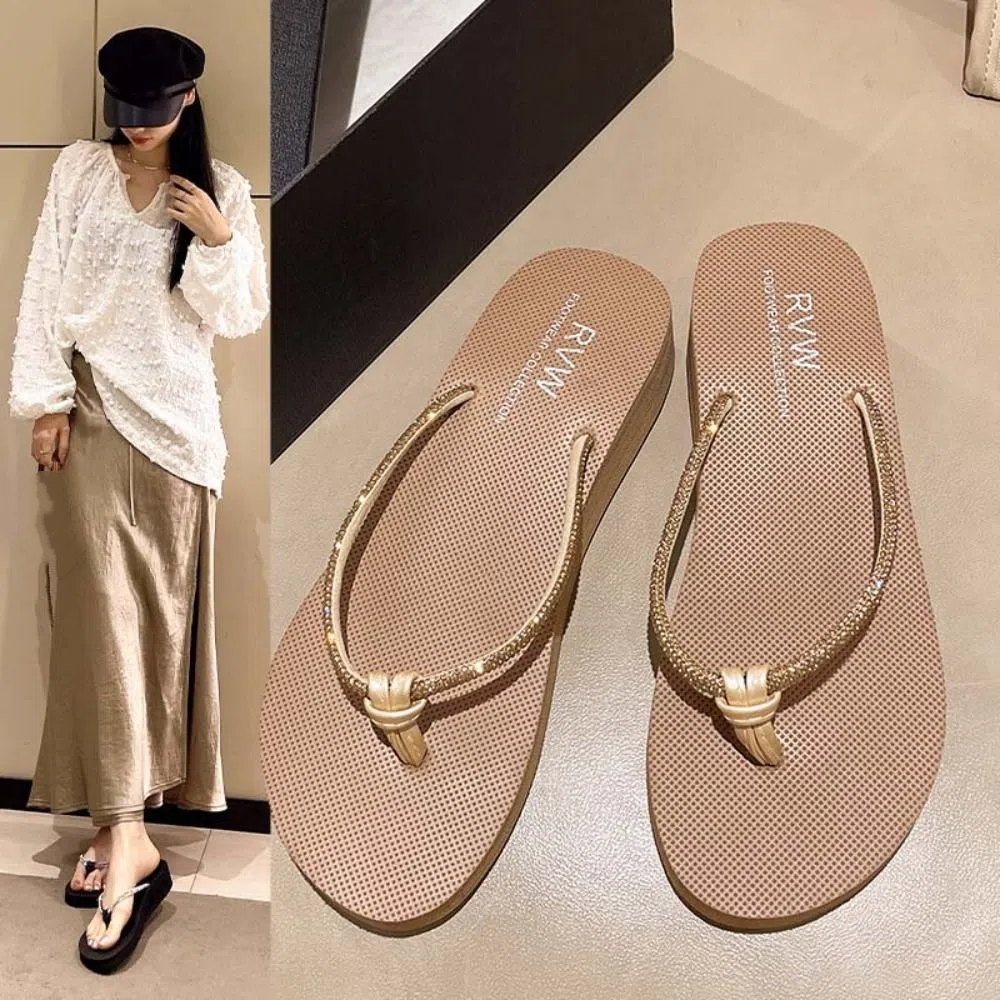 Fashion PVC Crystal Flip Flops - Women'S Fashion Gifts avis et prix