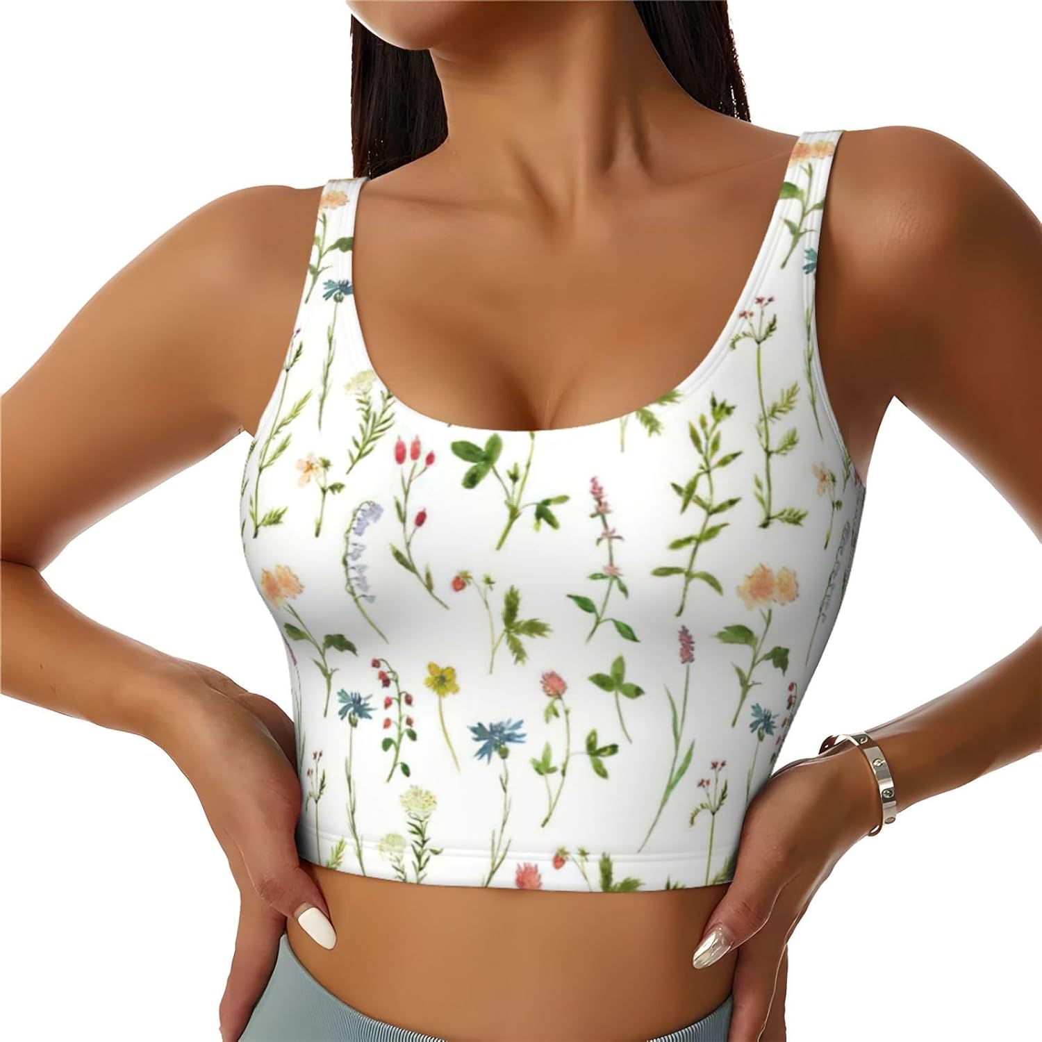 Season Watercolors of Herbs Fl - Women Fashion Vest avis et prix
