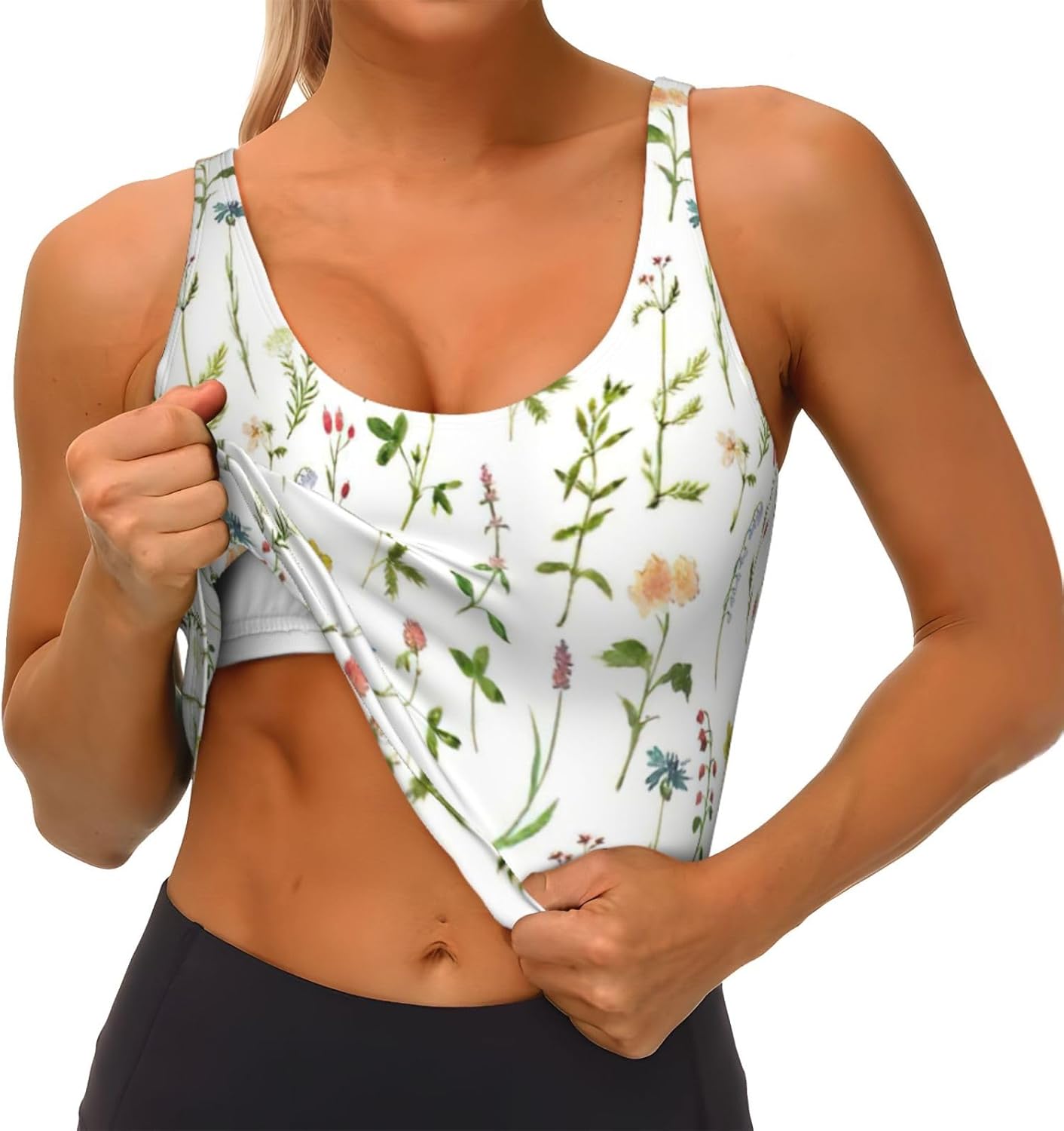 Season Watercolors of Herbs Fl - Women Fashion Vest avis et prix