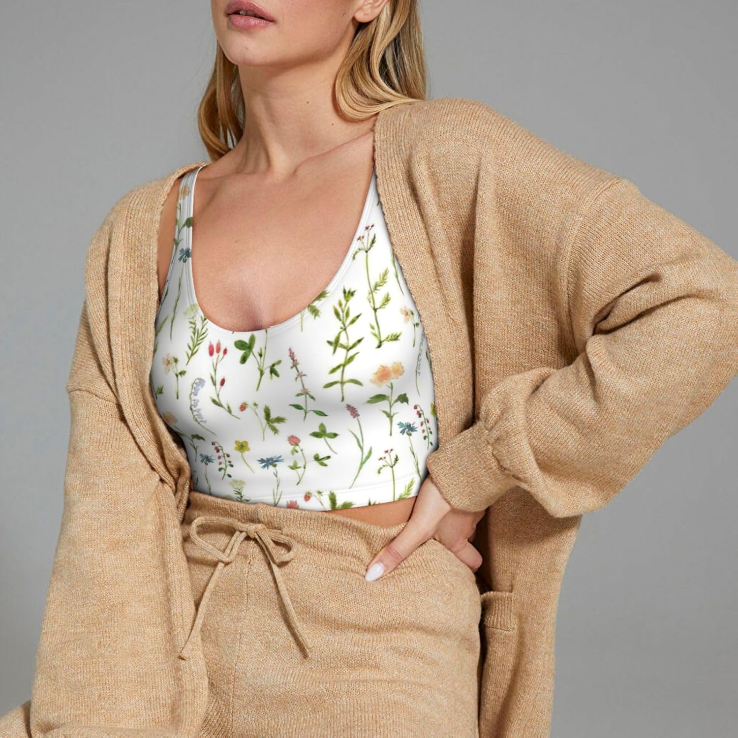 Season Watercolors of Herbs Fl - Women Fashion Vest avis et prix