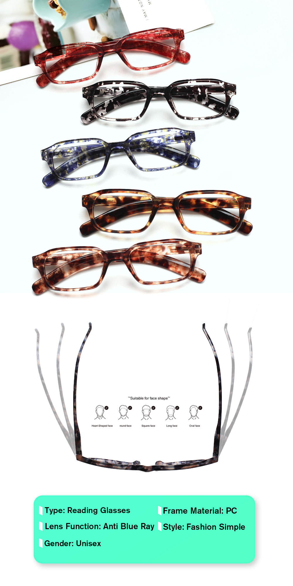 Women Reading Glasses Fashiona - Women'S Fashion Glasses With Clear Lenses avis et prix