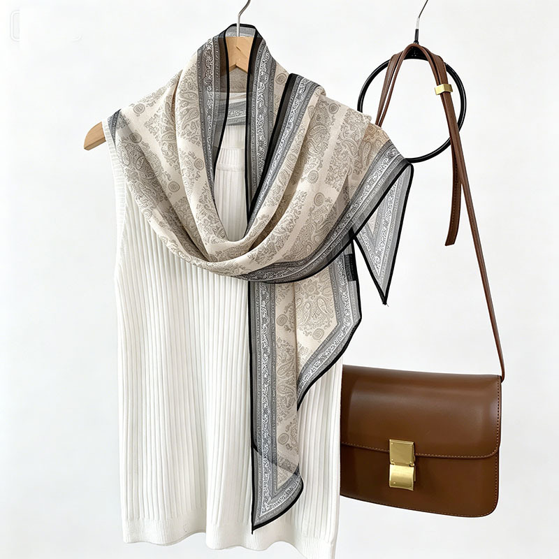 New 100% Mulberry Silk Scarf S - Women'S Fashion Poncho avis et prix