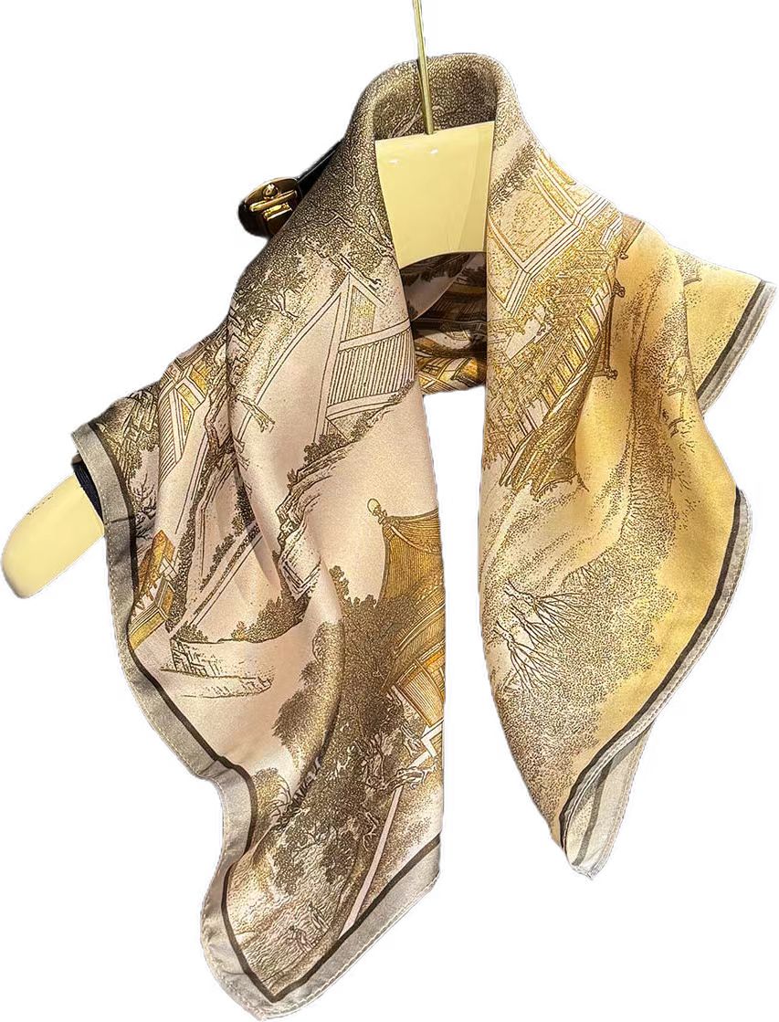 Brand 100% Natural Silk Scarf  - Women'S Fashion Poncho avis et prix