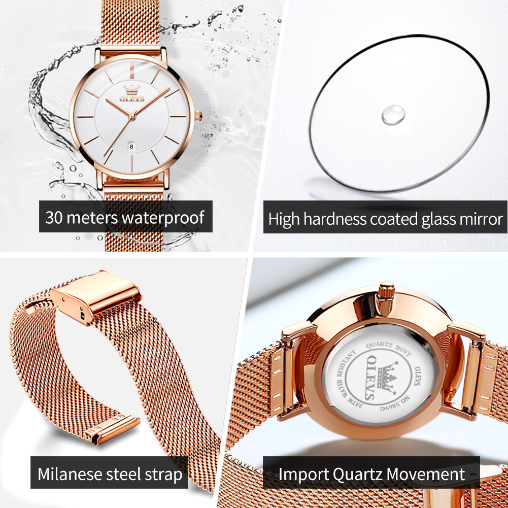 OLEVS Woman Watch 5869 Elegant - Women'S Fashion Gifts avis et prix