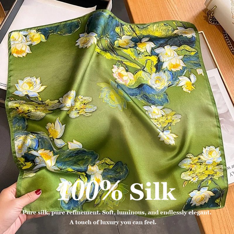100% Real Silk Scarf Fashion B - Women'S Fashion Poncho avis et prix