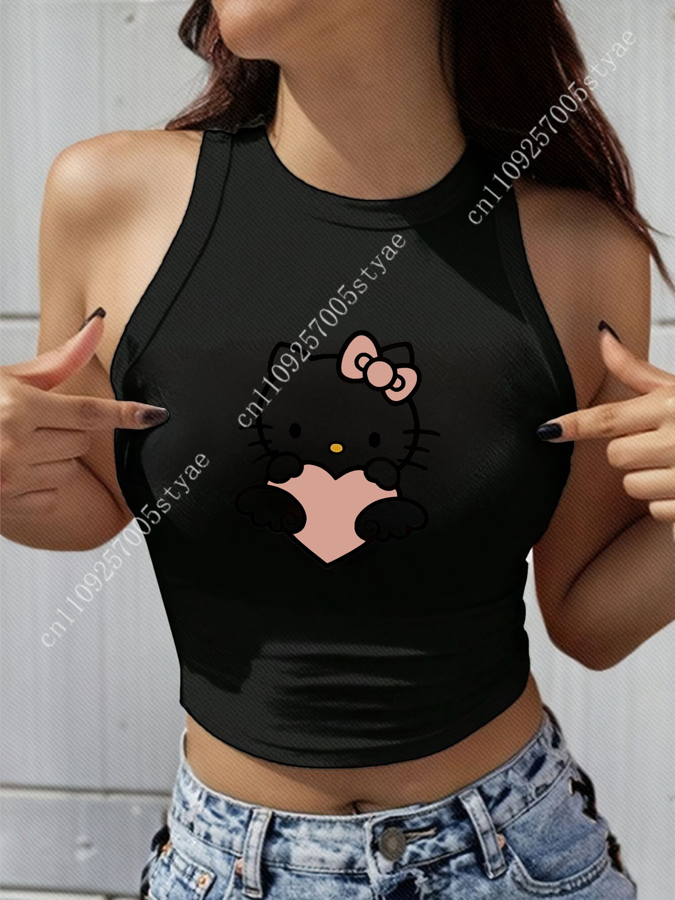 HELLO KITTY Classic Round Neck - Women Fashion Vest avis et prix