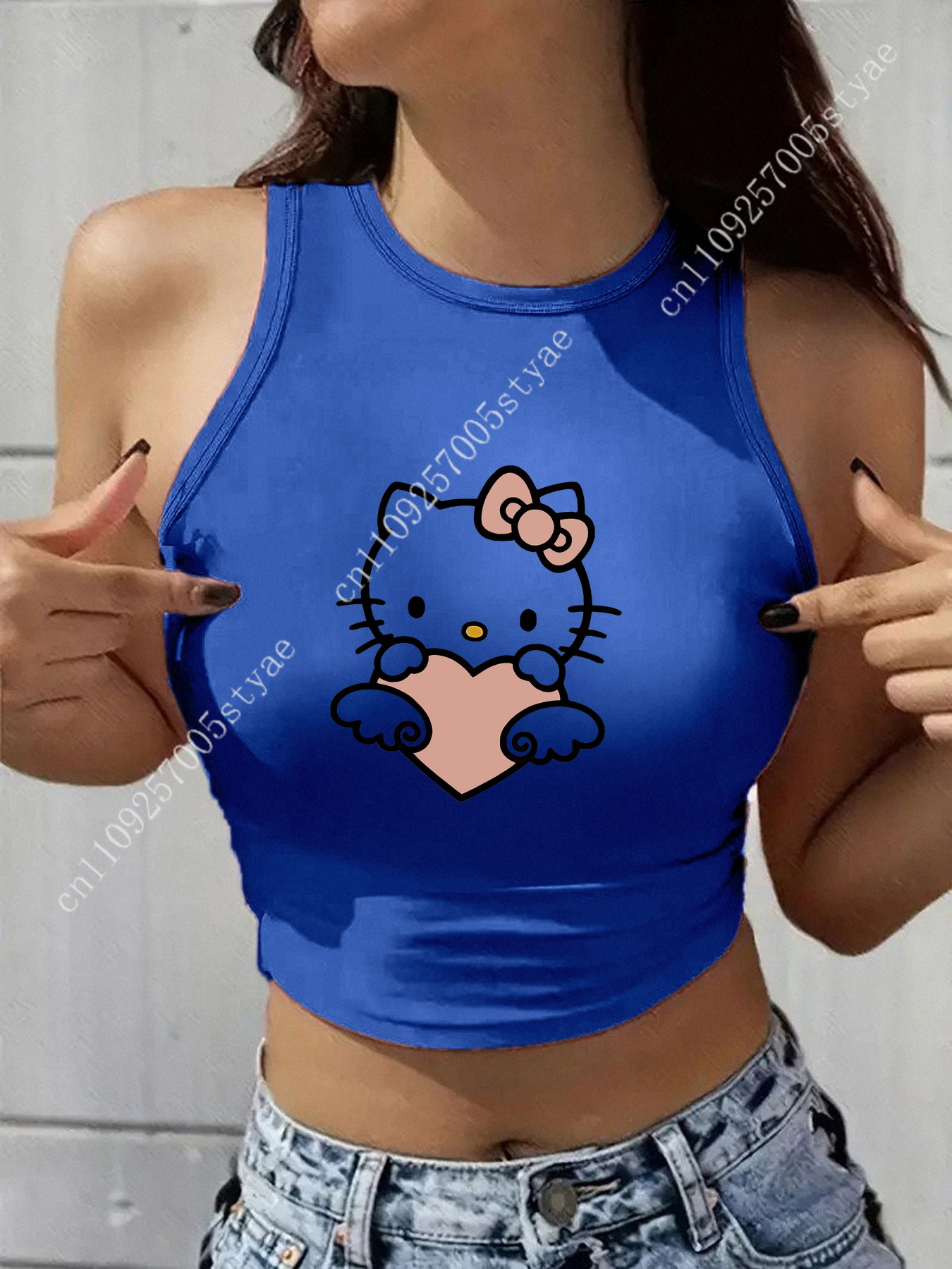 HELLO KITTY Classic Round Neck - Women Fashion Vest avis et prix