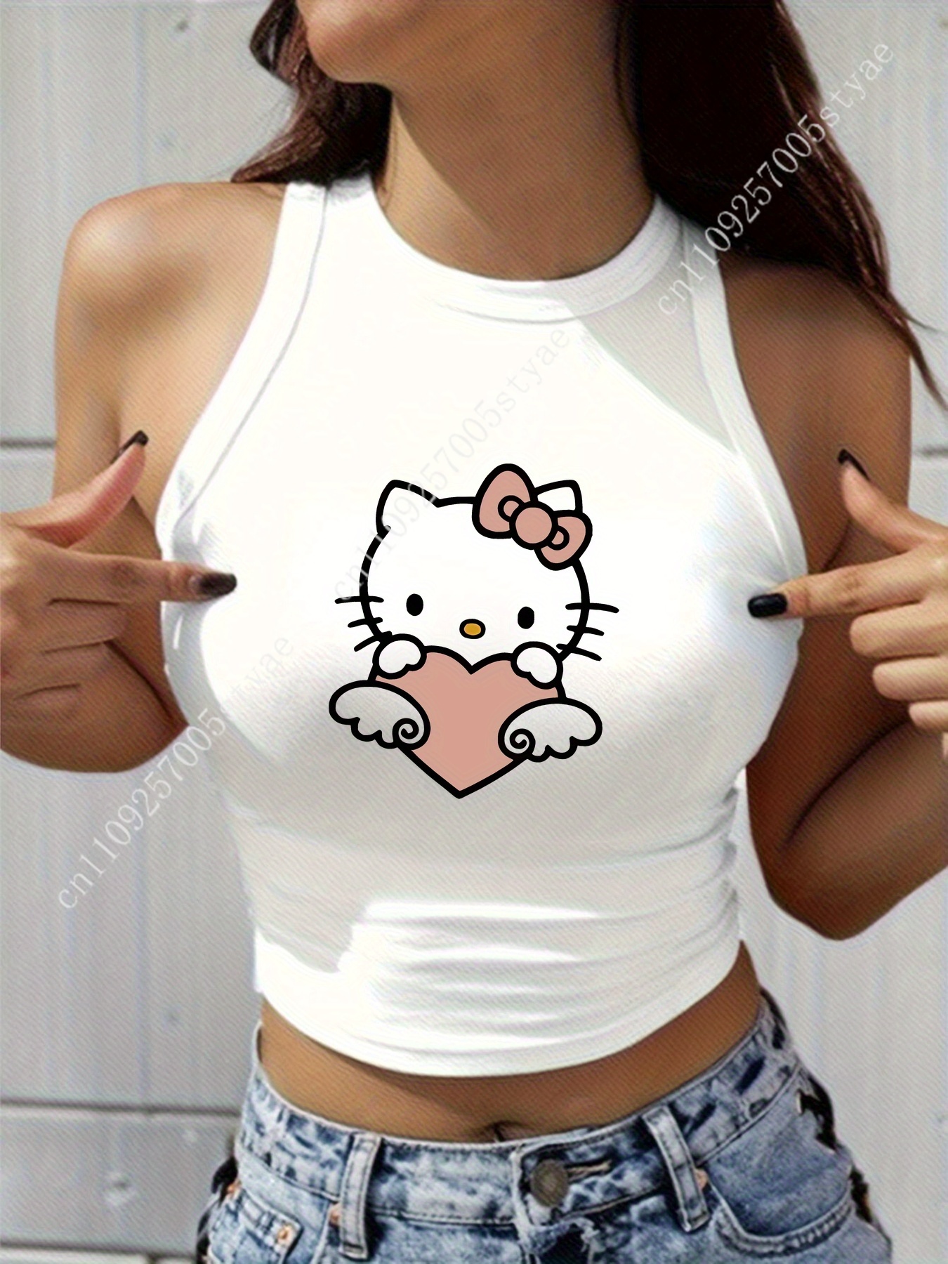 HELLO KITTY Classic Round Neck - Women Fashion Vest avis et prix
