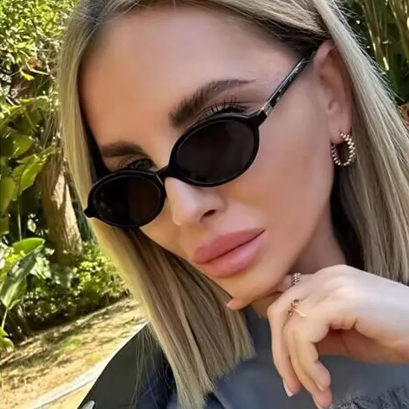 New Oval sunglasses For women  - Women'S Fashion Glasses With Clear Lenses avis et prix