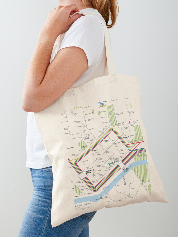 Melbourne City Rail Map Square - Women'S Fashion Melbourne avis et prix