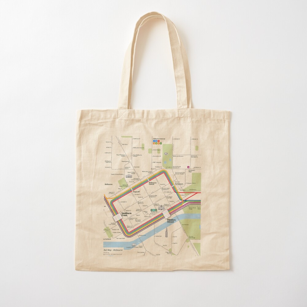 Melbourne City Rail Map Square - Women'S Fashion Melbourne avis et prix