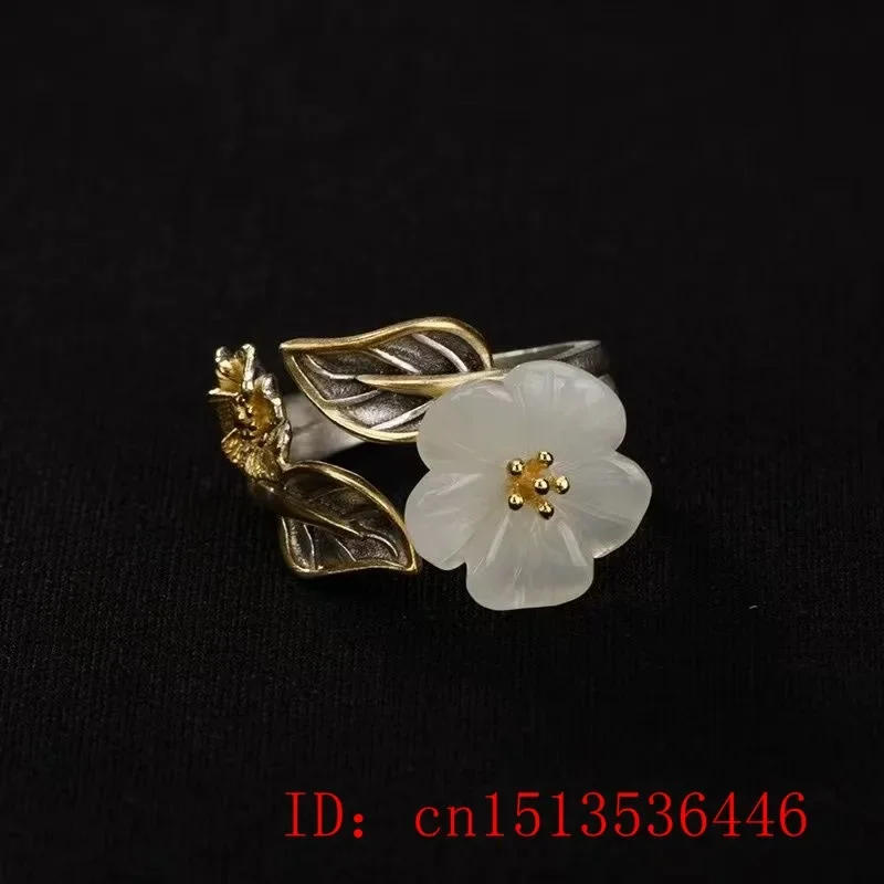925 Silver White Hetian Jade F - Women Fashion Jewellery avis et prix