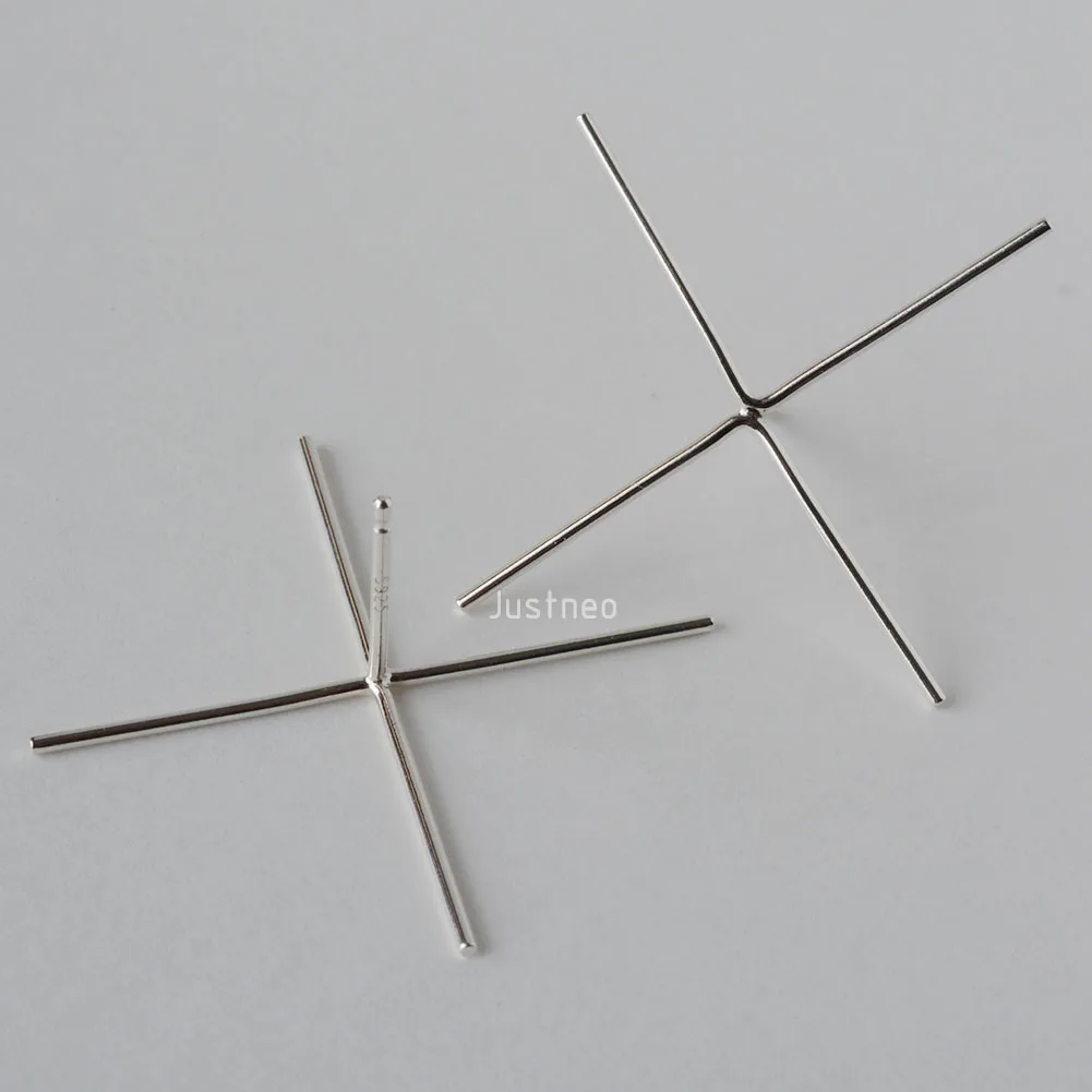 Solid 925 Sterling Silver Stud - Women'S Fashion Earrings avis et prix