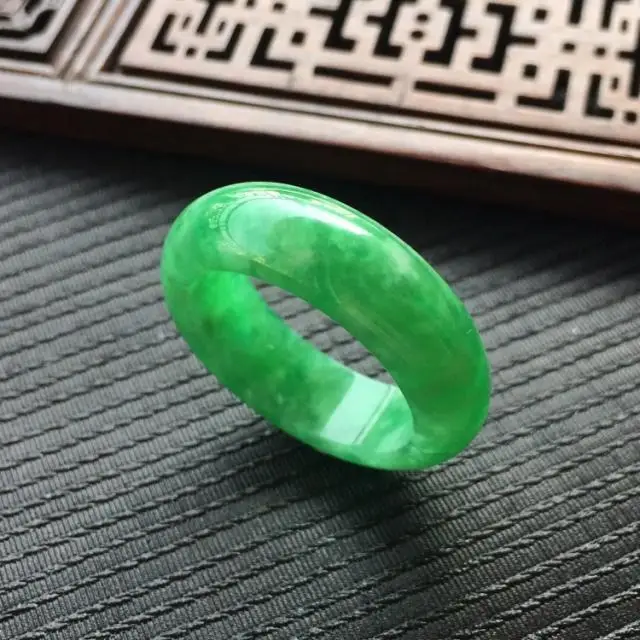 Natural Green Jade Ring Jadeit - Women Fashion Jewellery avis et prix