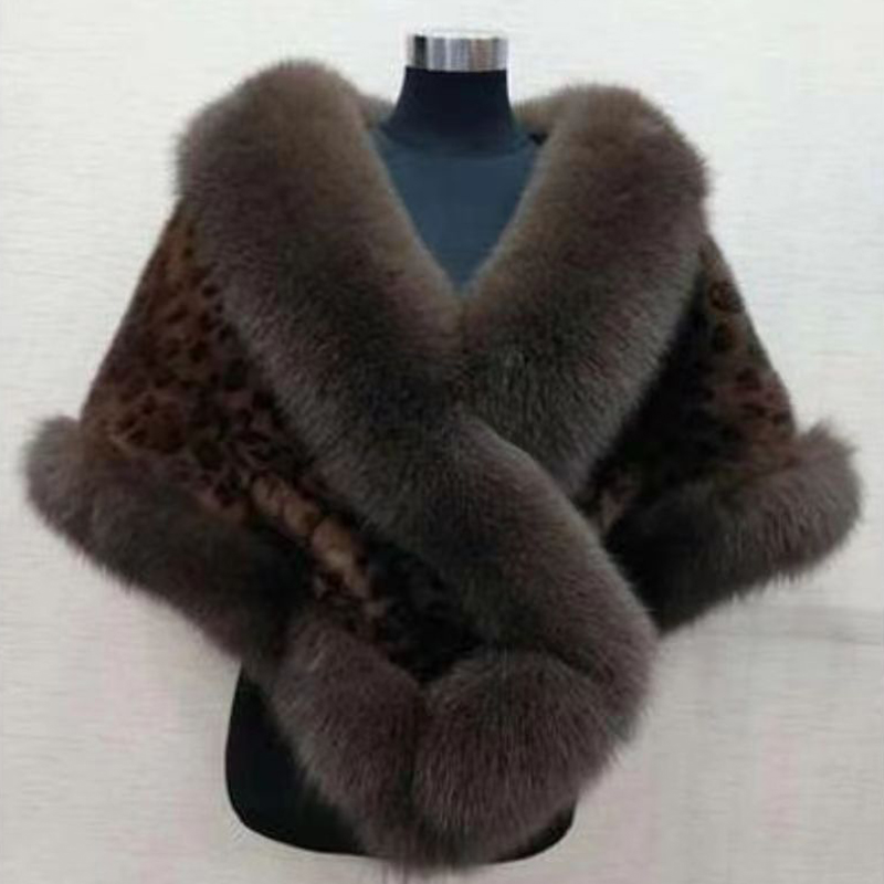 Women Winter Faux Mink Fox Fur - Women'S Fashion Poncho avis et prix