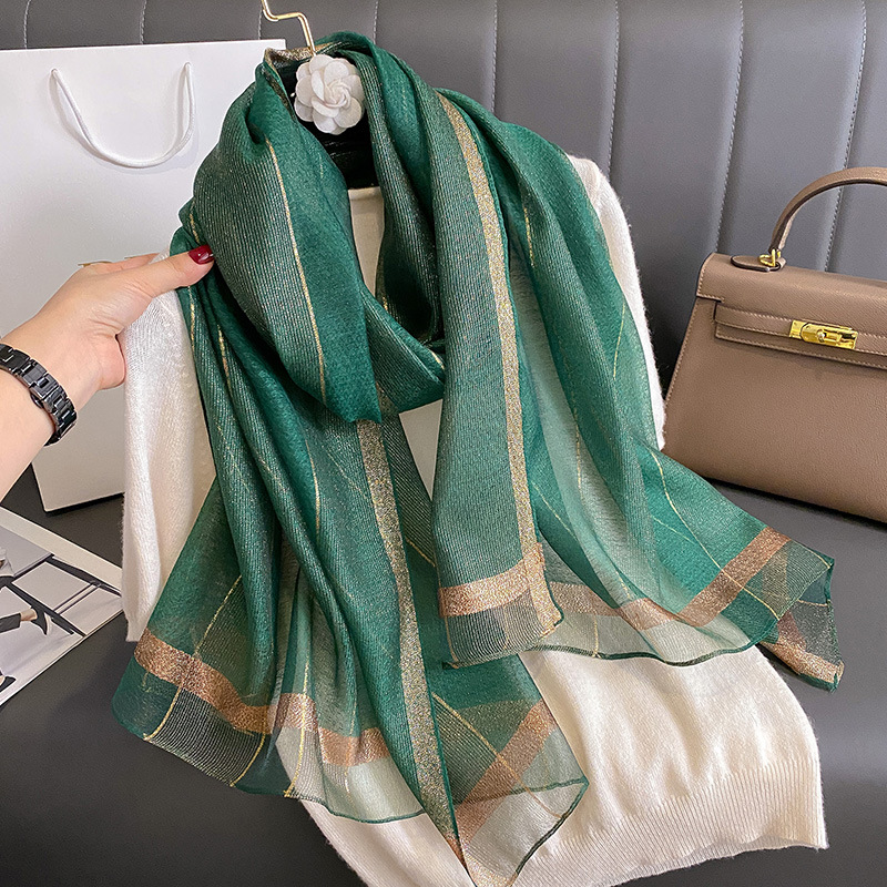 2024 Solid Silk wool scarf for - Women'S Fashion Poncho avis et prix