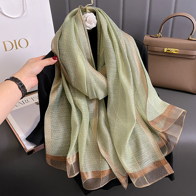 2024 Solid Silk wool scarf for - Women'S Fashion Poncho avis et prix