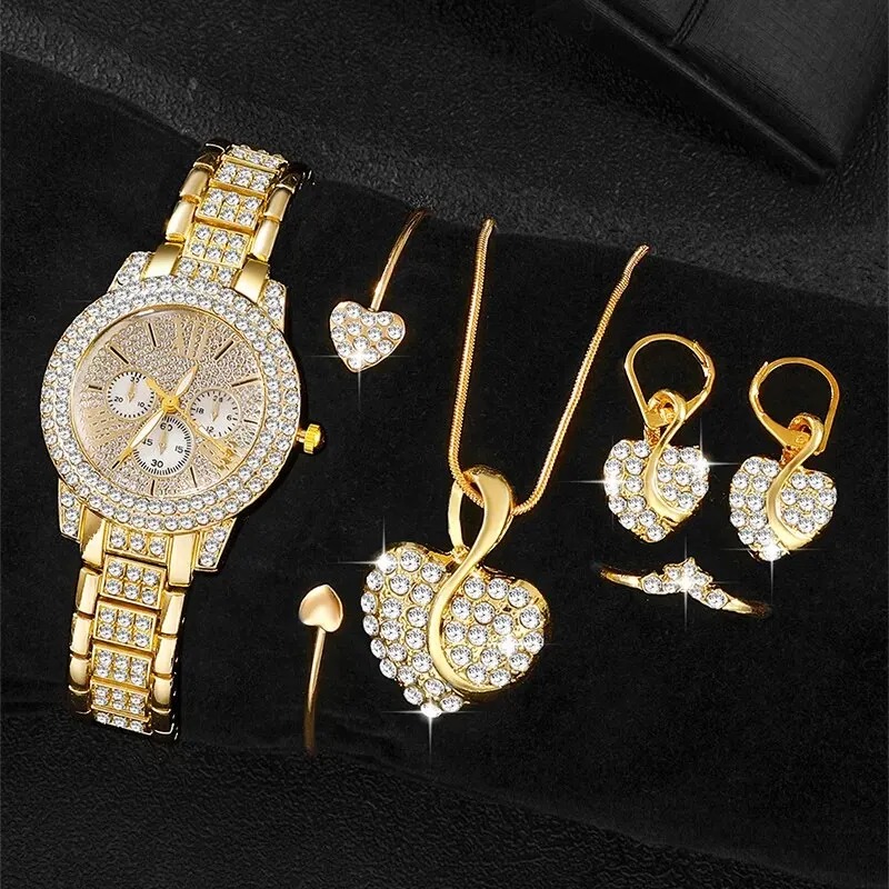 Women's Quartz Watch Gold Luxu - Women'S Fashion Earrings avis et prix