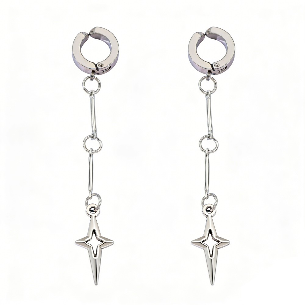 Gothic Jewelry Cross Star Drop - Women'S Fashion Earrings avis et prix