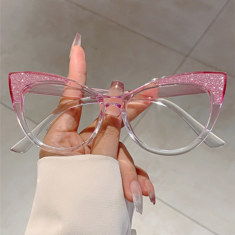 Sweet Girl Gradient Glitter Ca - Women'S Fashion Glasses With Clear Lenses avis et prix