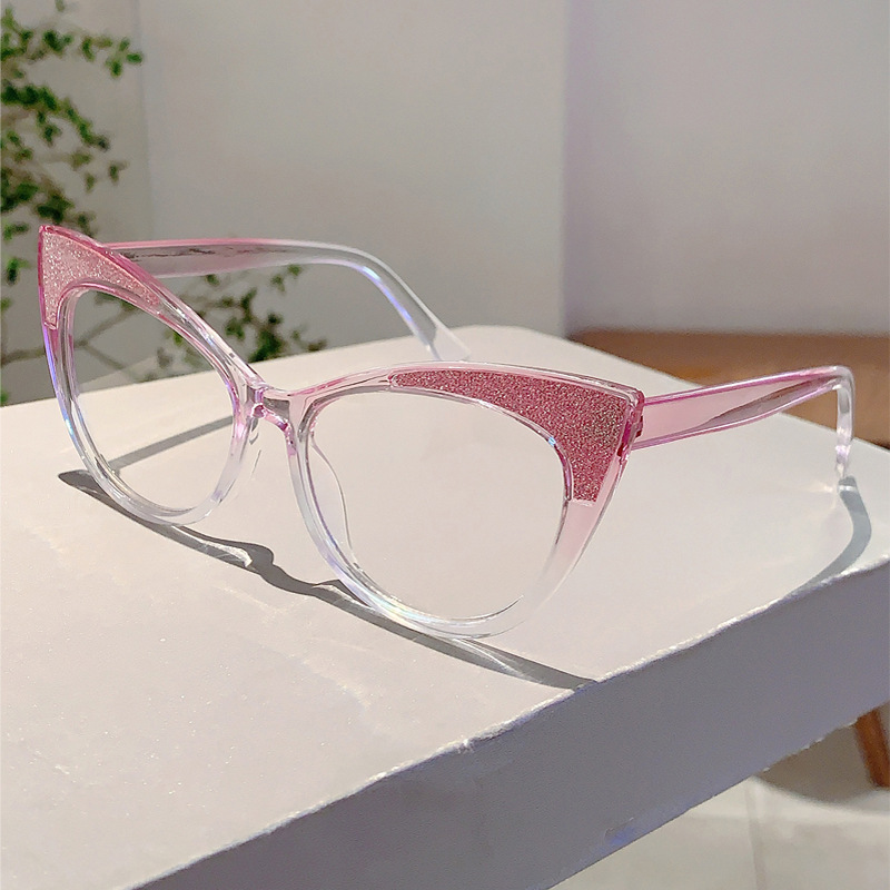Sweet Girl Gradient Glitter Ca - Women'S Fashion Glasses With Clear Lenses avis et prix