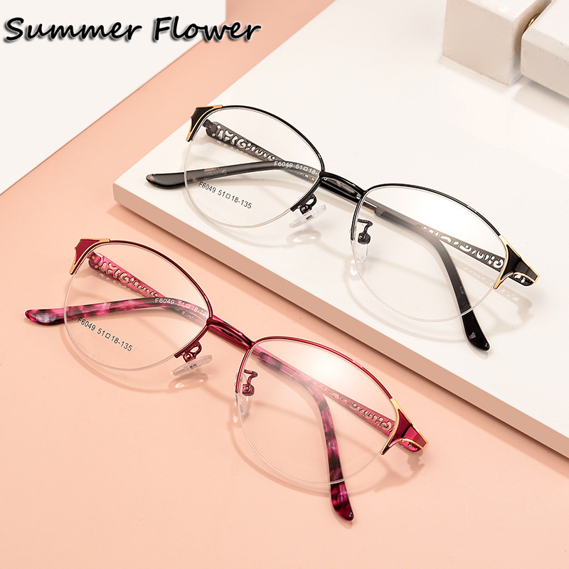 Women Oval Glasses Alloy Optic - Women'S Fashion Glasses With Clear Lenses avis et prix