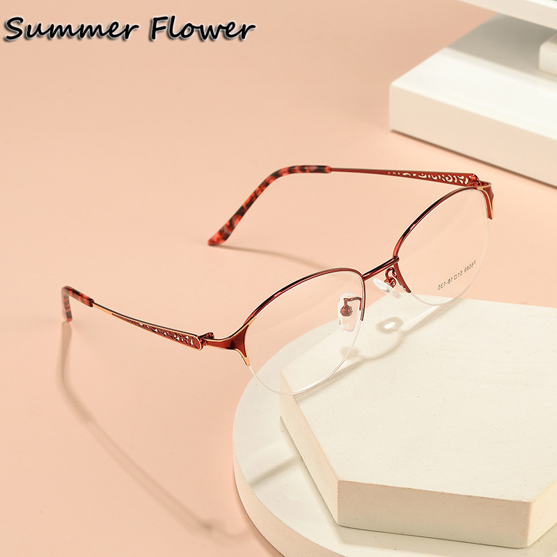 Women Oval Glasses Alloy Optic - Women'S Fashion Glasses With Clear Lenses avis et prix