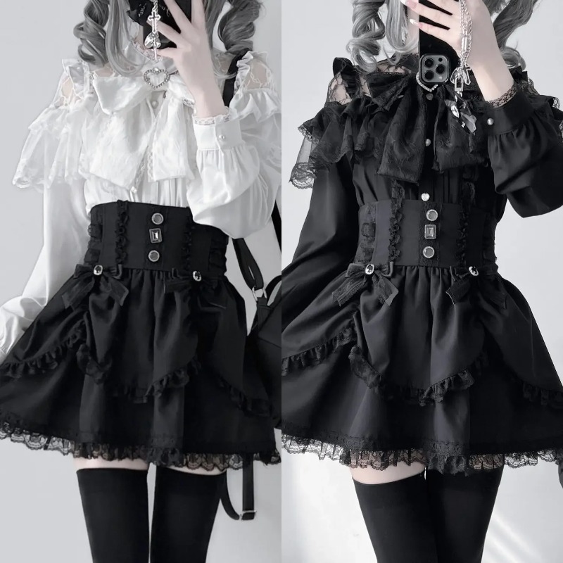 Lolita Bow Decor Blouse Subcul - Women Fashion Japan avis et prix