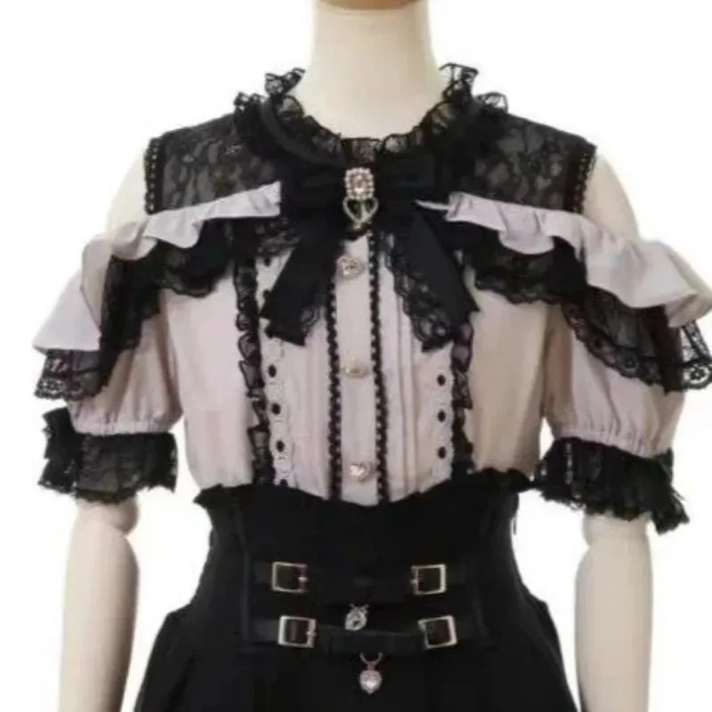 Lolita Bow Decor Blouse Subcul - Women Fashion Japan avis et prix
