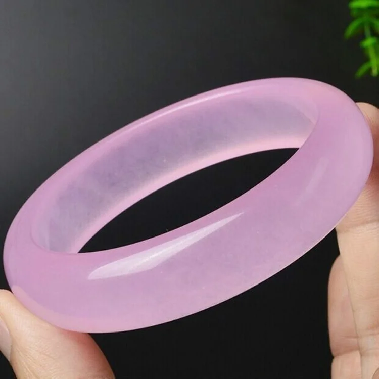 Genuine Natural Pink Jade Bang - Women Fashion Jewellery avis et prix