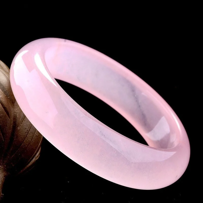 Genuine Natural Pink Jade Bang - Women Fashion Jewellery avis et prix