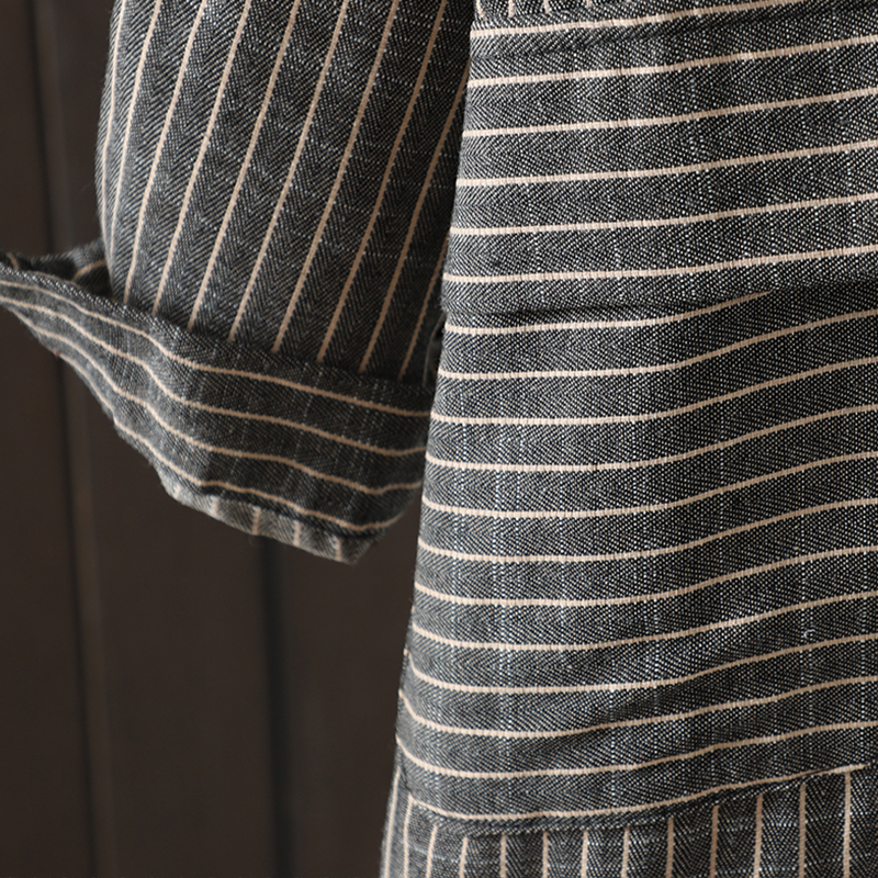 Cotton Linen Striped Shirt Dre - Women'S Fashion Labels avis et prix