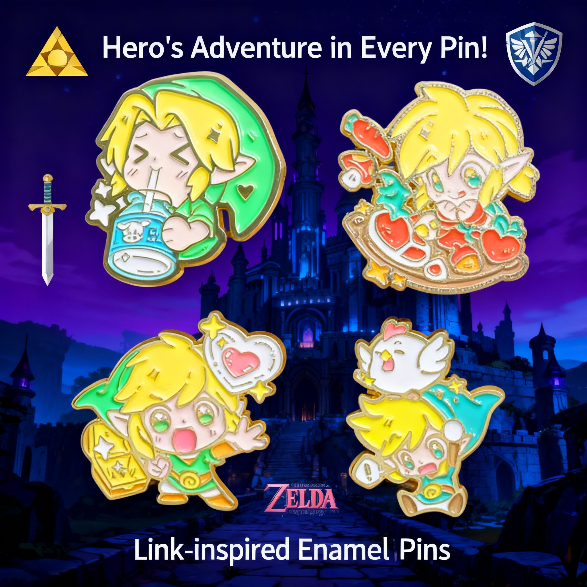 Adventure Game Badges Enamel P - Women Fashion Japan avis et prix