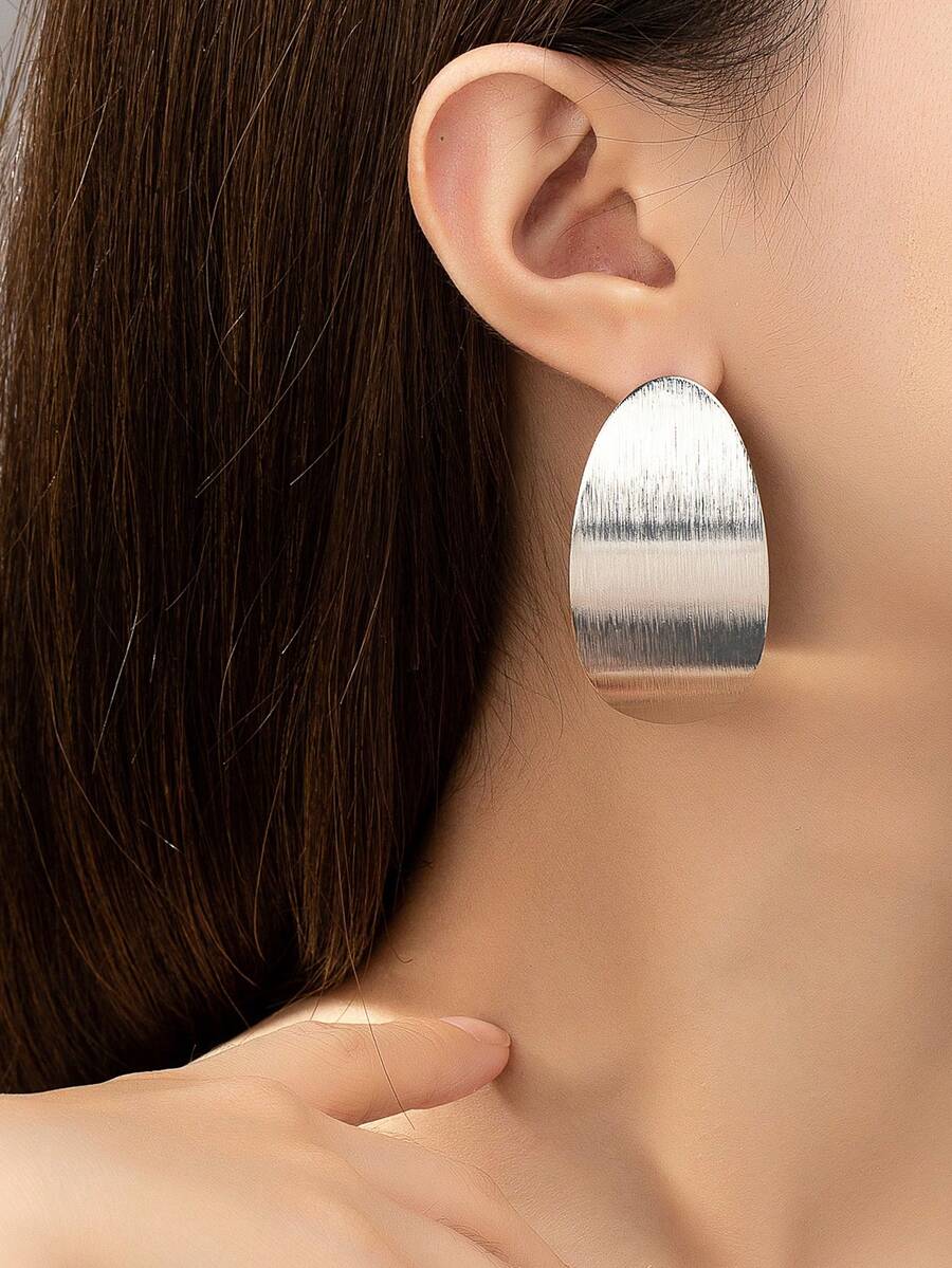 1 Pair Vintage Metal Textured  - Women'S Fashion Earrings avis et prix
