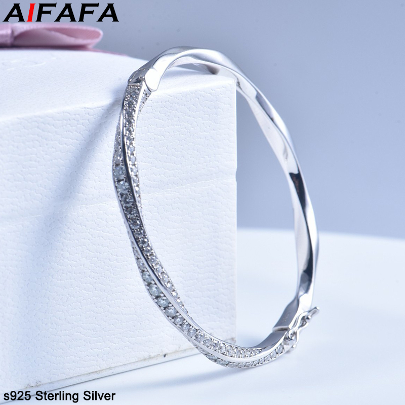 s925 Sterling Silver Bangle fo - Women Fashion Jewellery avis et prix