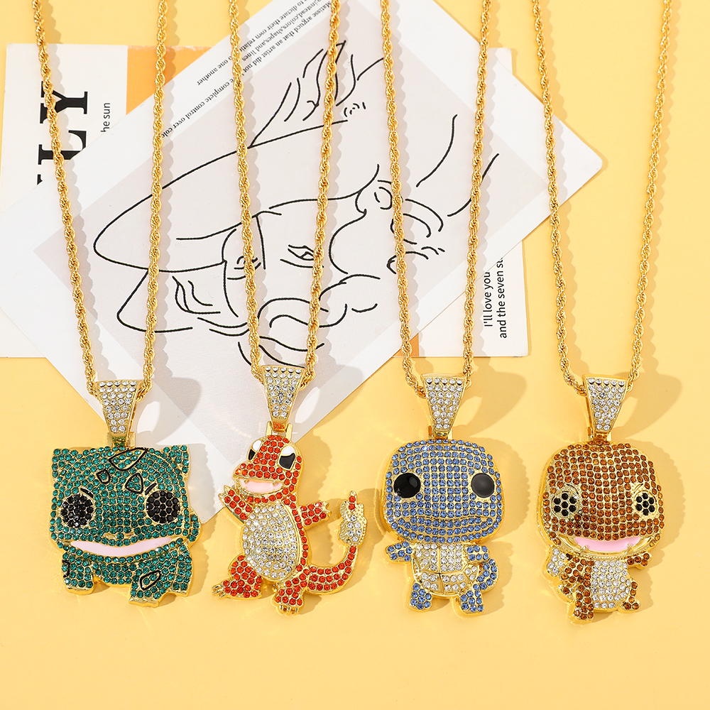 Diamond Studded Squirtle Neckl - Women Fashion Japan avis et prix