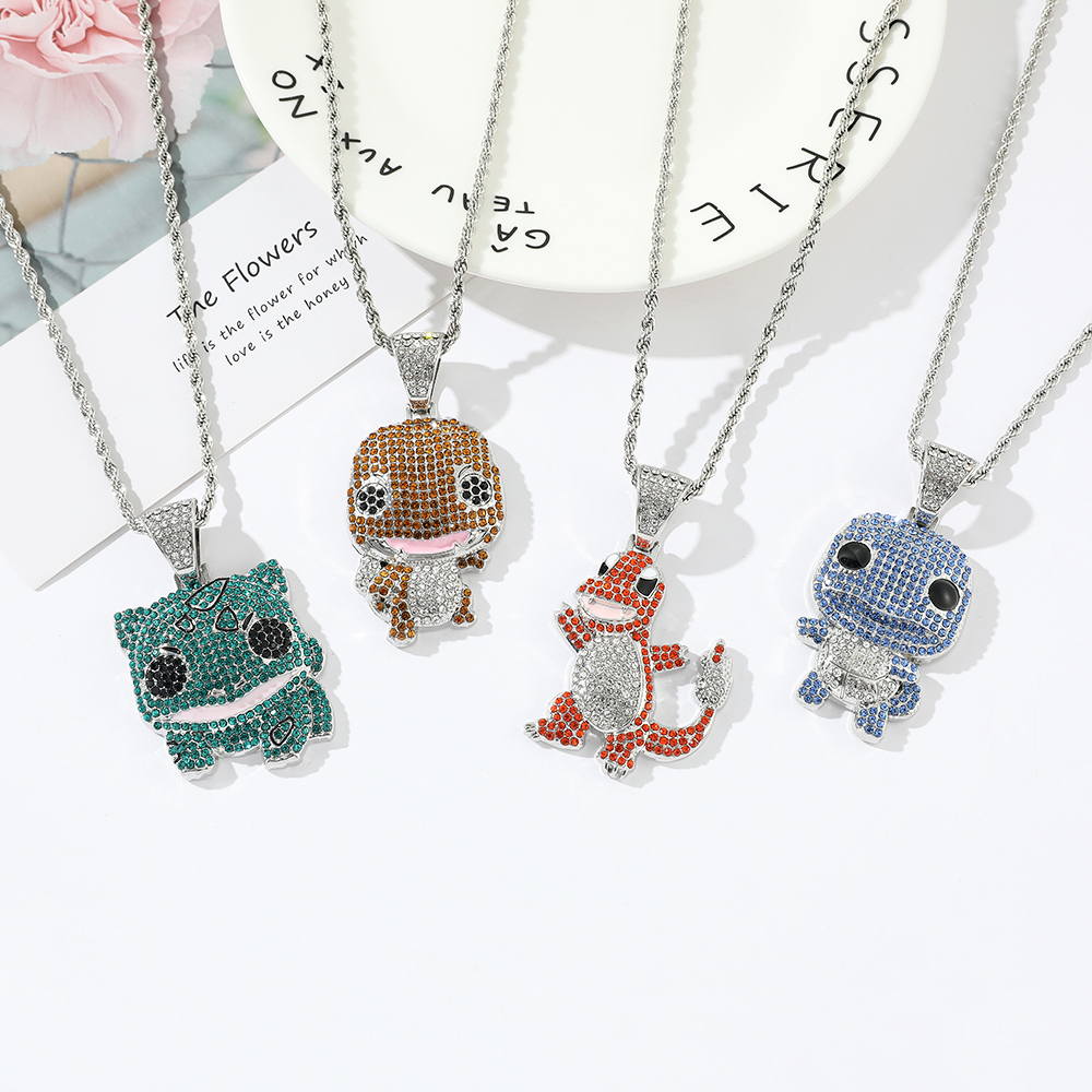 Diamond Studded Squirtle Neckl - Women Fashion Japan avis et prix