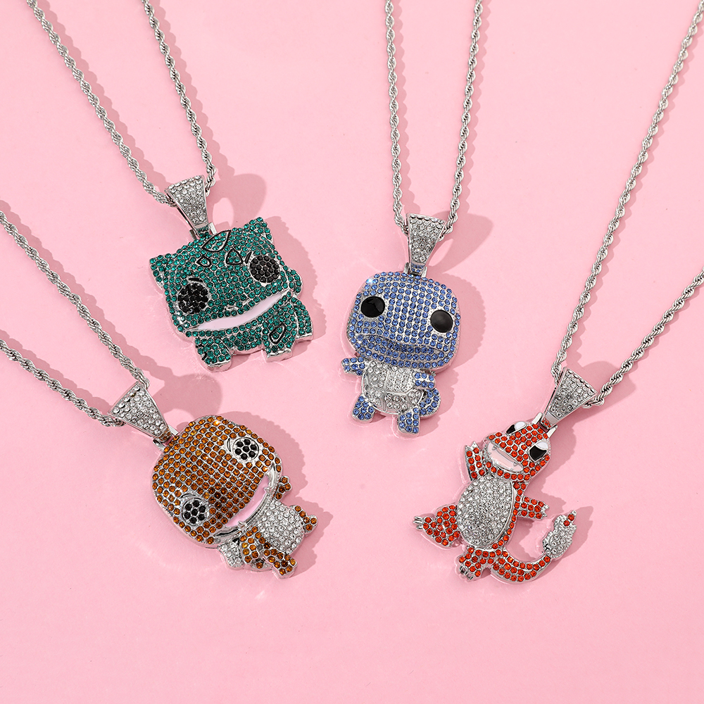 Diamond Studded Squirtle Neckl - Women Fashion Japan avis et prix