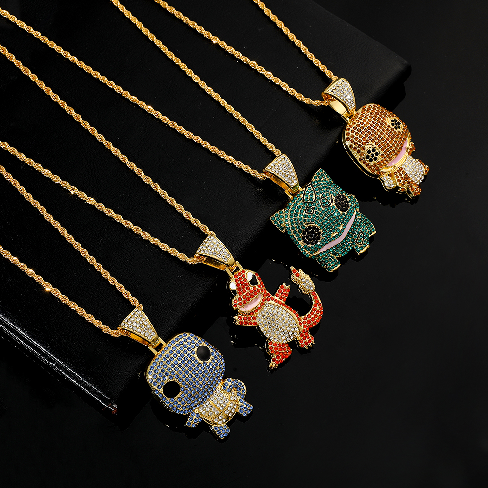 Diamond Studded Squirtle Neckl - Women Fashion Japan avis et prix