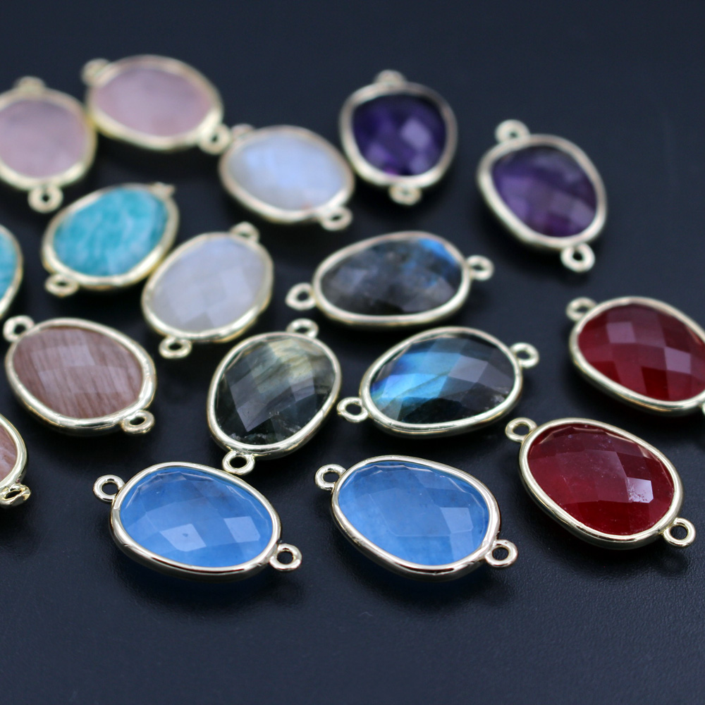 10pcs Fashion Faceted Natural  - Women'S Fashion Earrings avis et prix