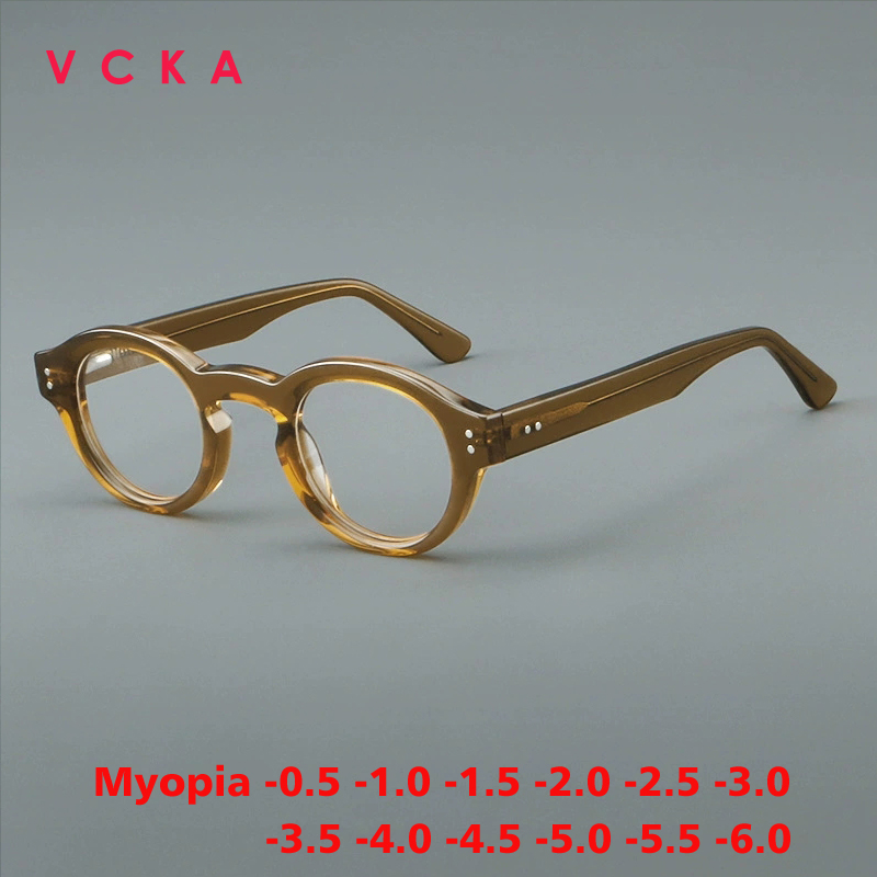 VCKA Fashion Acetate Round Myo - Women'S Fashion Glasses With Clear Lenses avis et prix