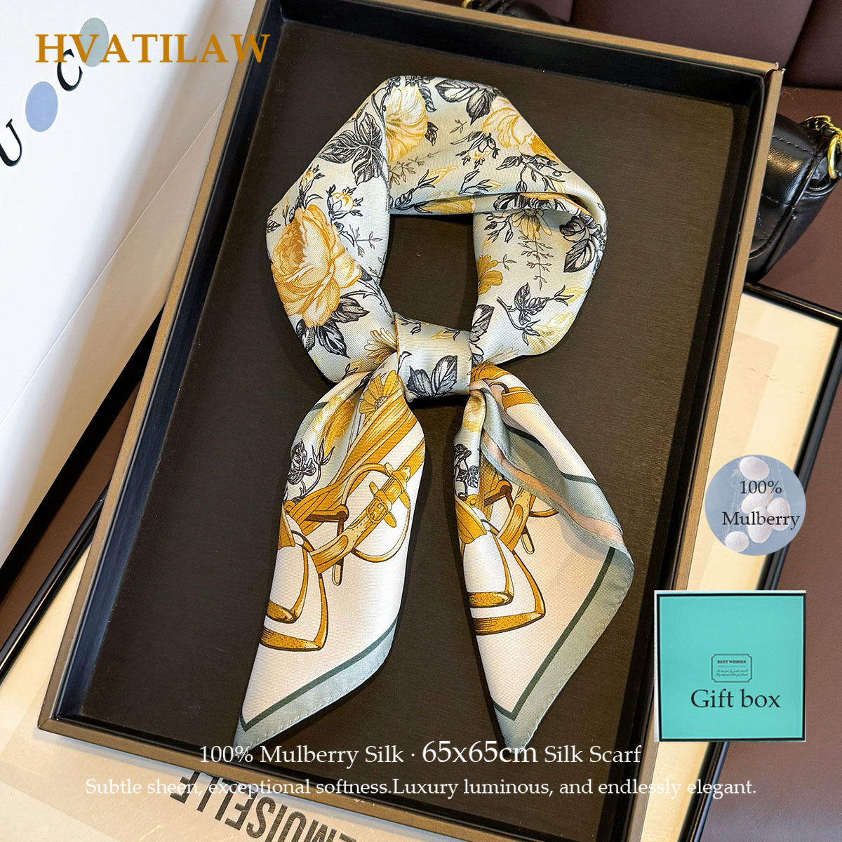 100% Real Silk Square Scarf Su - Women'S Fashion Poncho avis et prix