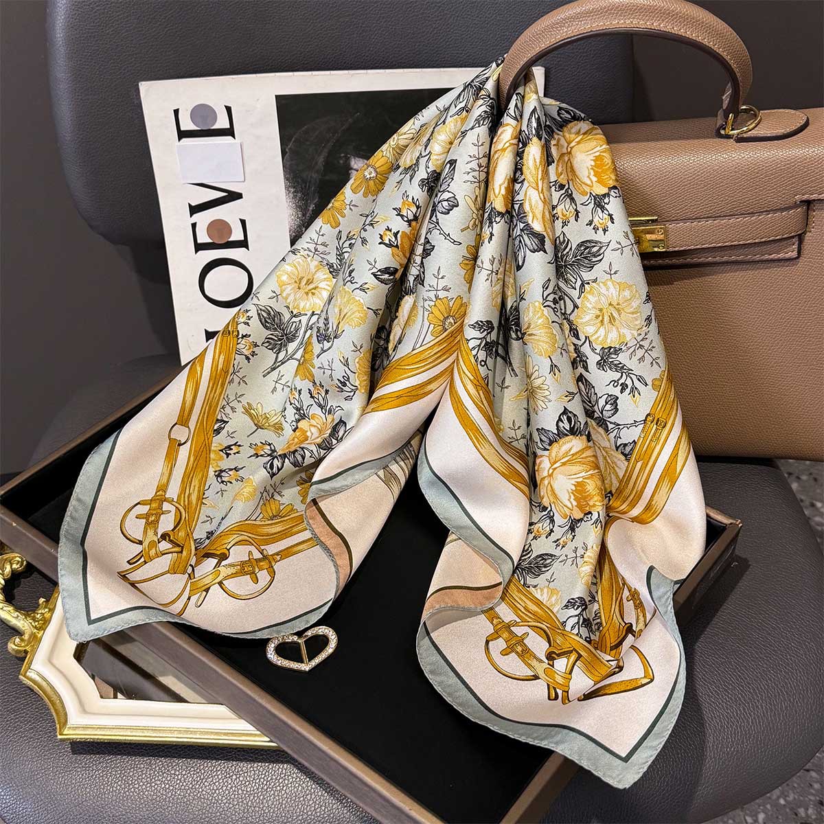 100% Real Silk Square Scarf Su - Women'S Fashion Poncho avis et prix