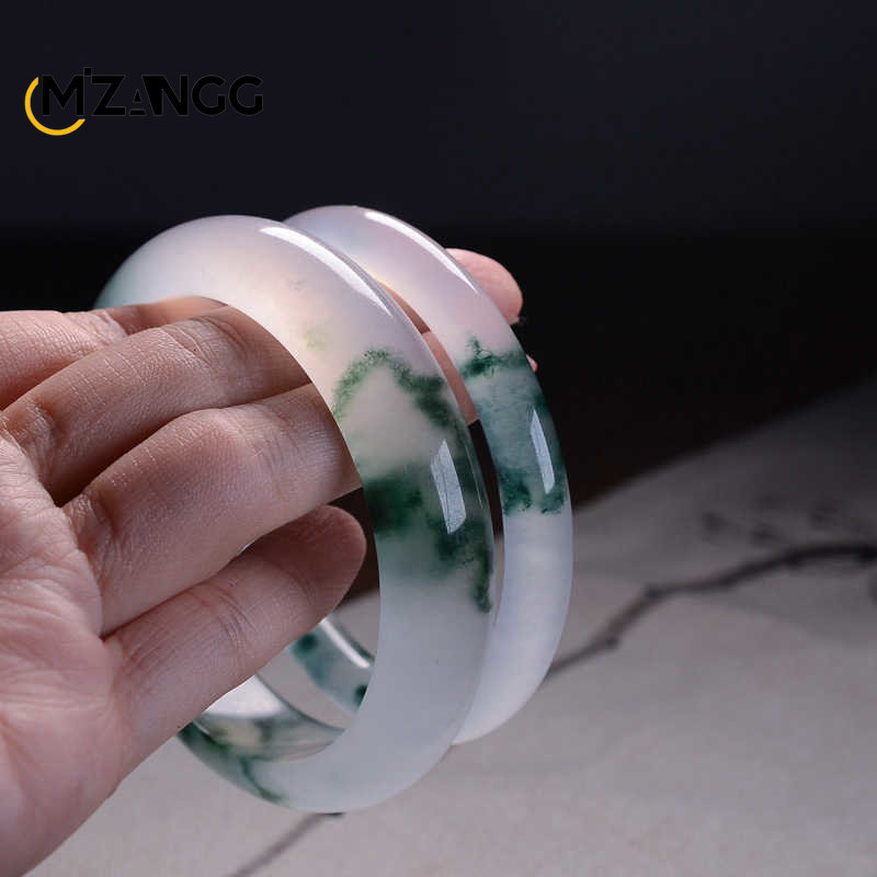 Natural Green Jadeite Bangle J - Women Fashion Jewellery avis et prix