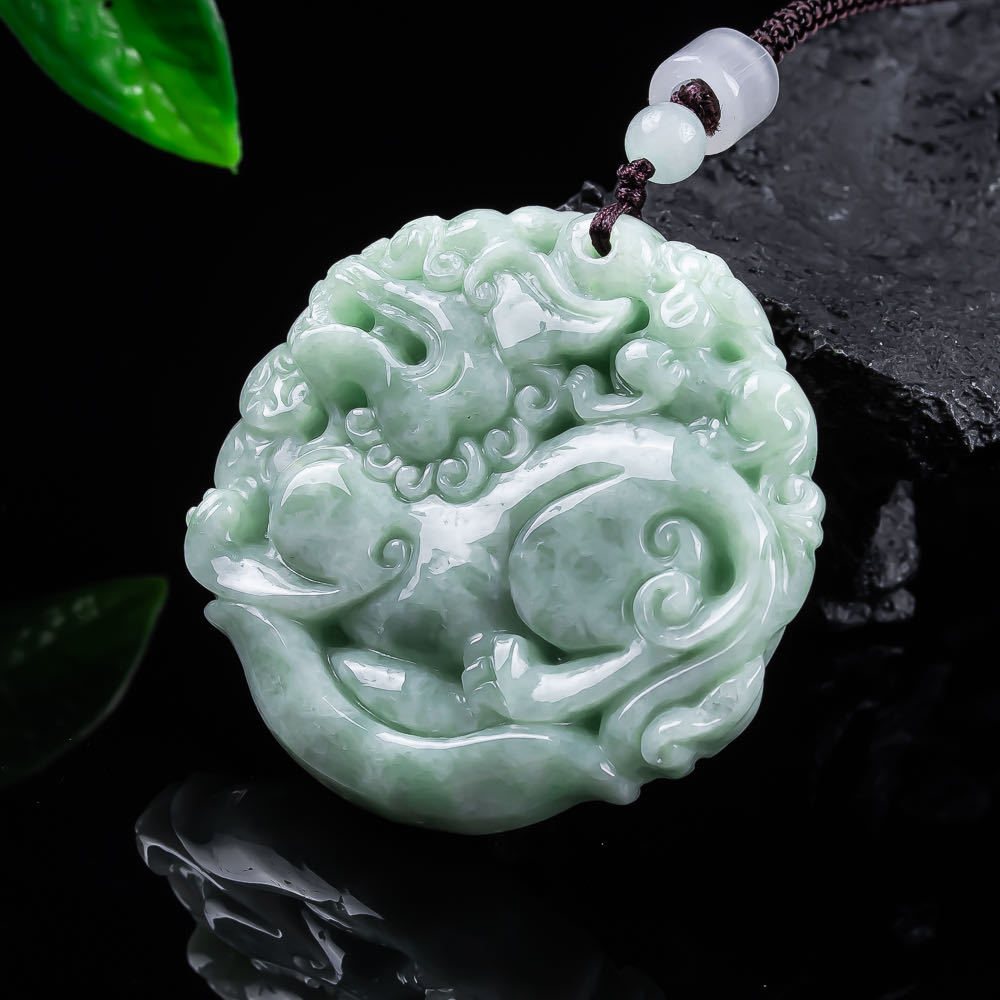 Natural Myanmar Jadeite Pixiu  - Women'S Fashion Gifts avis et prix