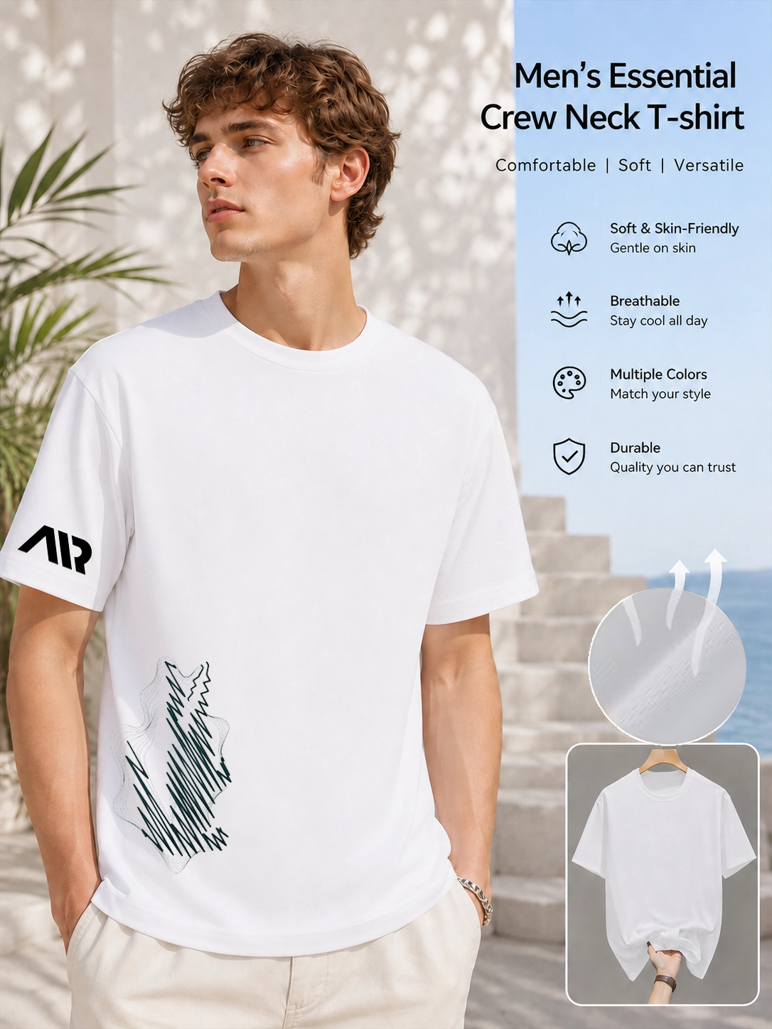Summer T-shirt for men and wom - Women Fashion Japan avis et prix