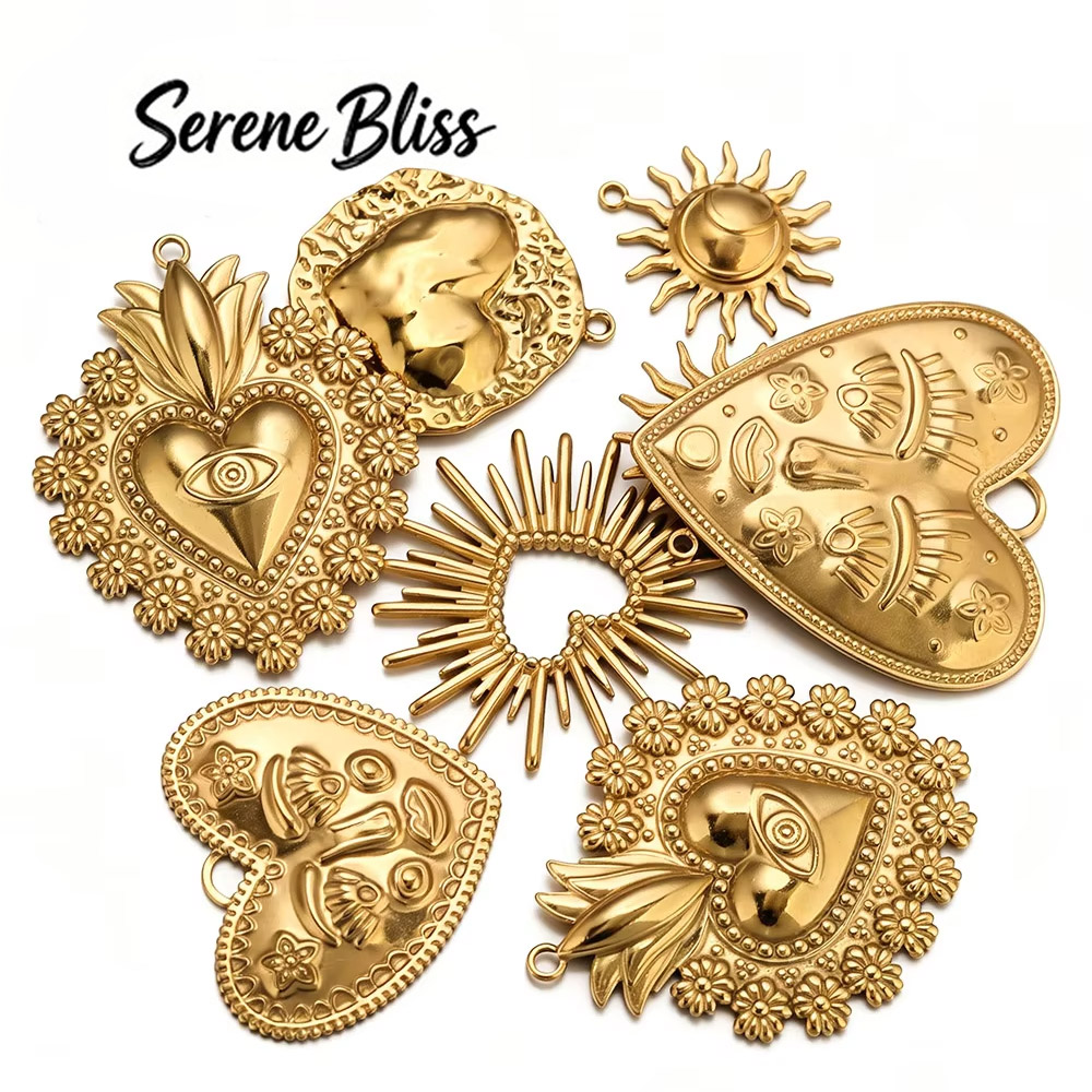 5pcs 304 Stainless Steel Sun L - Women Fashion Jewellery avis et prix