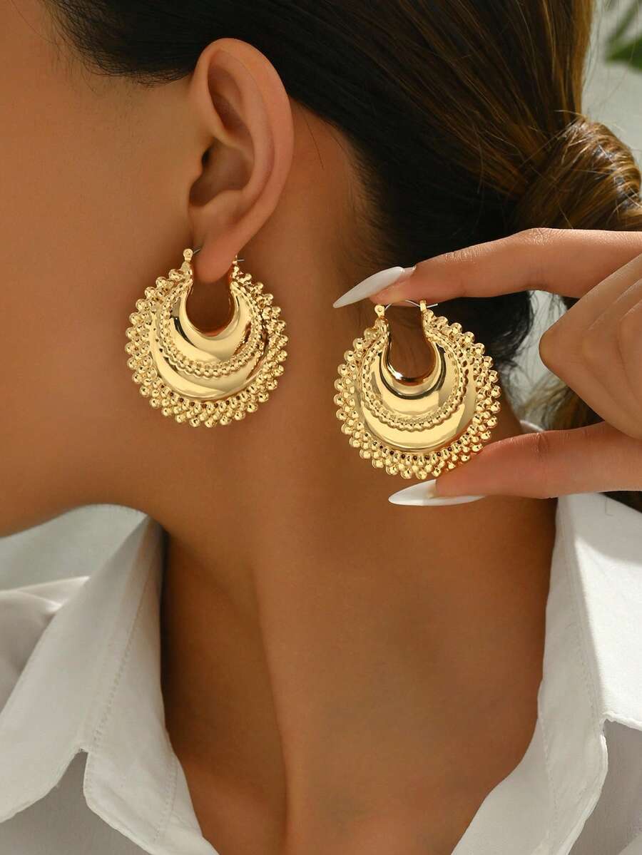 Asymmetrical Oval Fortune Bag  - Women'S Fashion Earrings avis et prix
